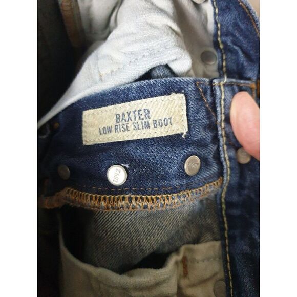 Abercrombie Boys 14 Jeans Baxter Low Rise Slim Boot Denim Button Fly Jeans 14 - Picture 5 of 7